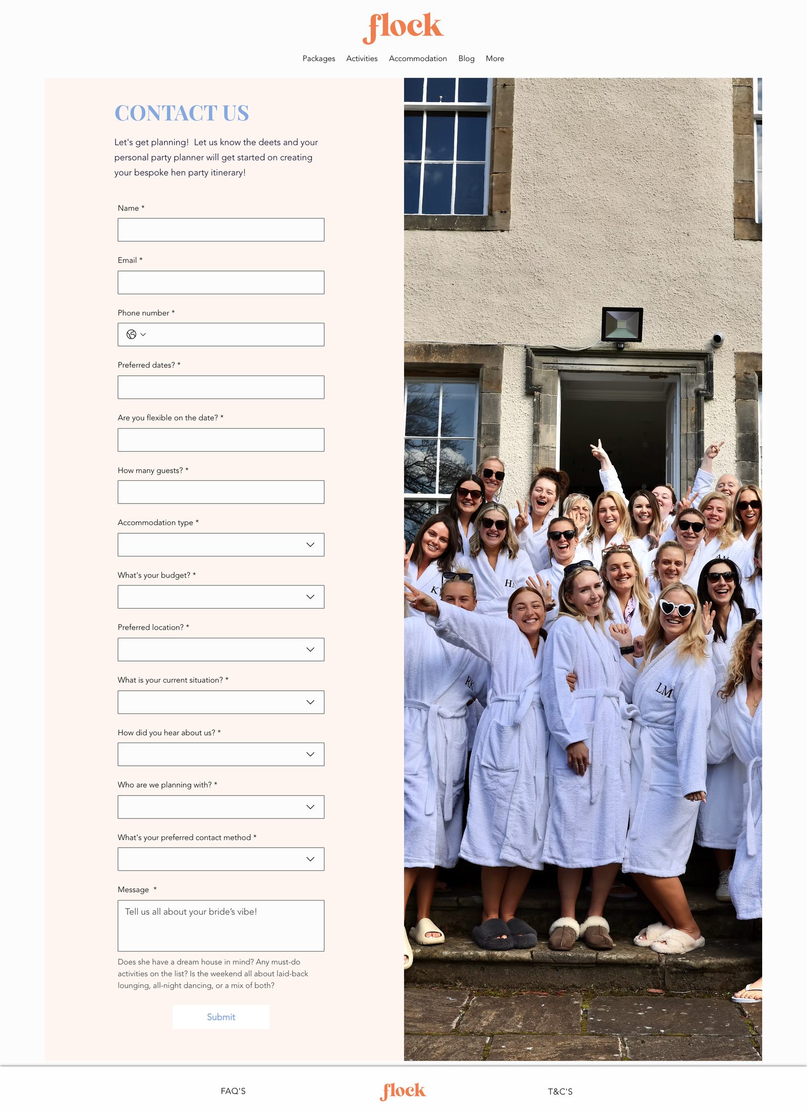 Old Wix version of The contact form