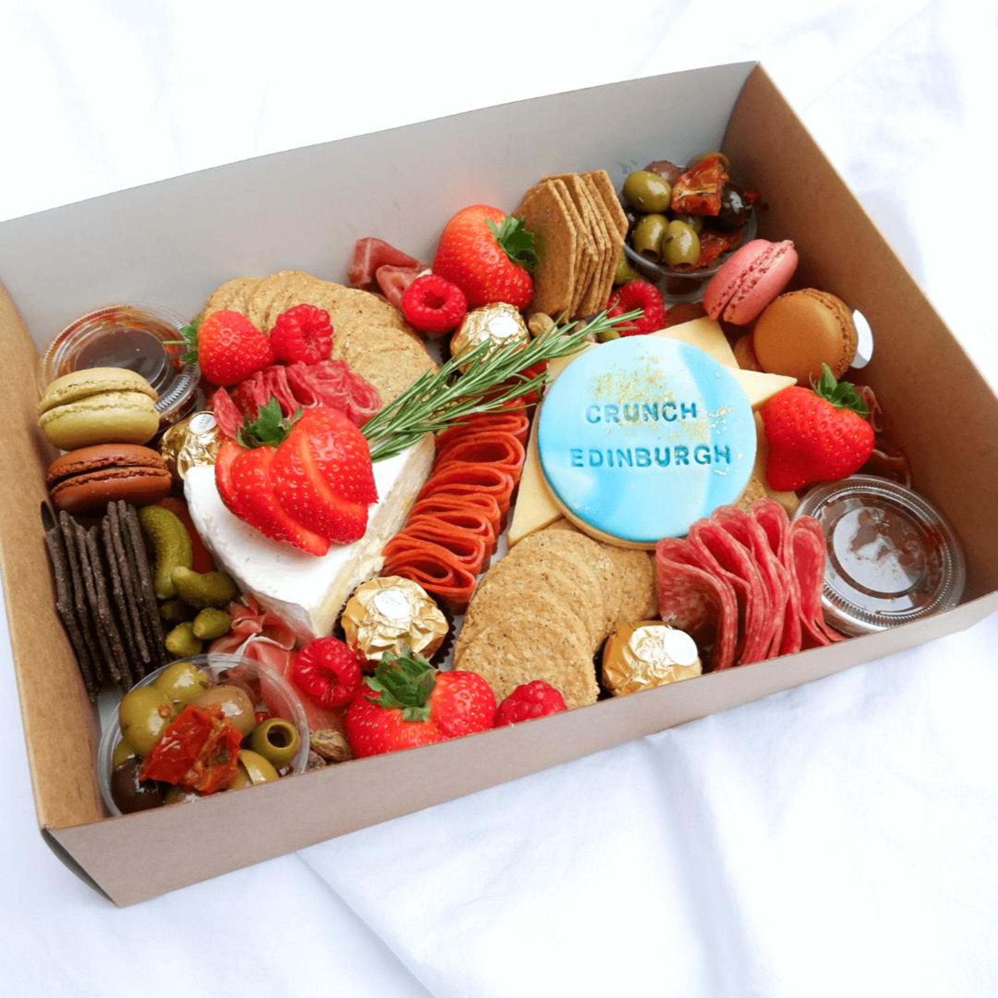 A vibrant grazing platter from Crunch Platters