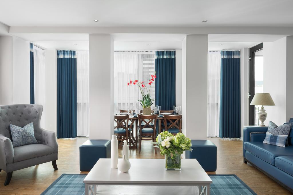 A chic Princes Street Suite living area