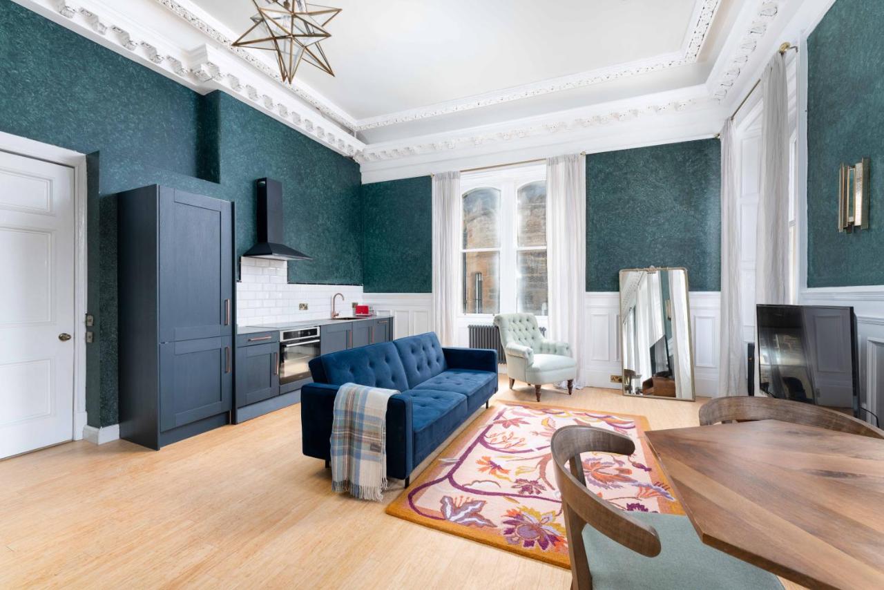 Open-plan social space at Captains Apartments, Edinburgh