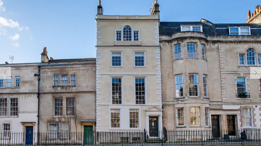 Victorian Townhouse Georgian facade on a central Bath street