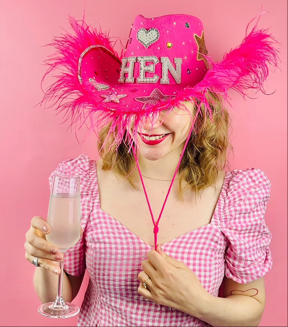 Cowboy hat customisation hen party