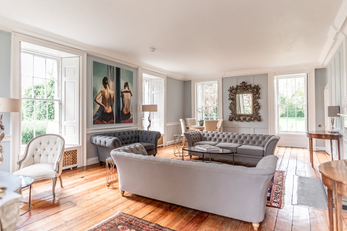 Hidden Mansion living areas, Edinburgh hen party house